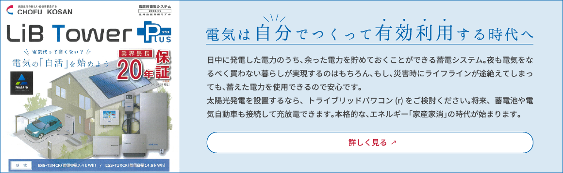 電気は自分でつくって有効利用する時代へ